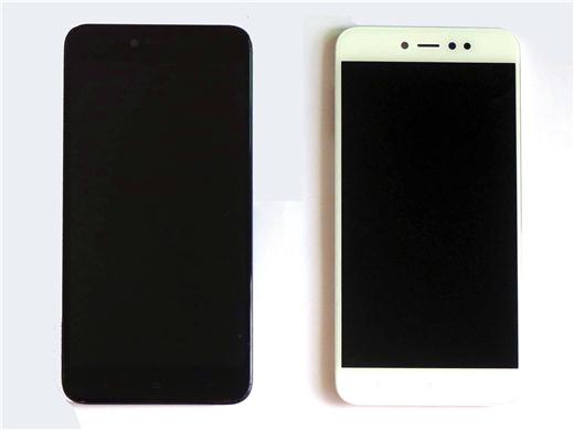 Best quality Complete screen with frame for 32/64G Redmi note 5A prime-Black&White