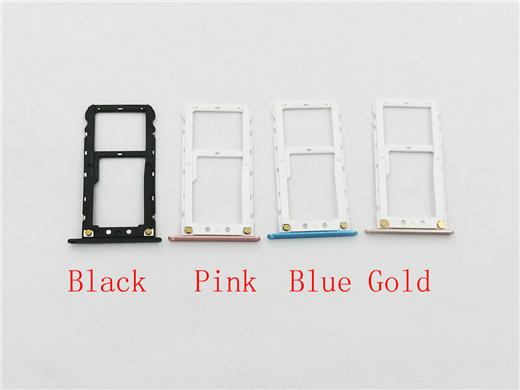 Dual Sim Card Slot Tray Holder for Redmi 5 plus- Black&Pink&Blue&Gold