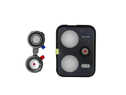 Best (Same as yours)Protective Glass of Rear Camera with Holder for Redmi note 12 pro 5G- Black