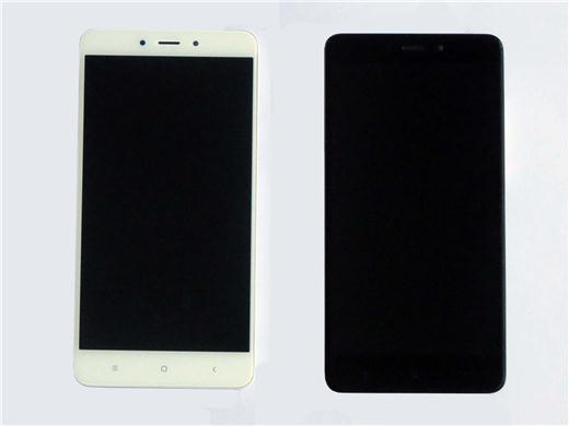 Best quality MTK version Complete screen with front housing for Redmi note 4 –Black&White