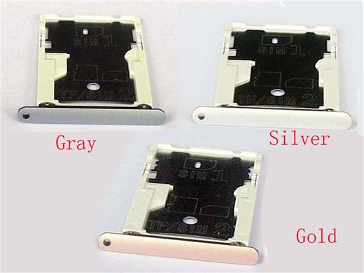 Best quality snapdragon 650 Dual Sim Card Slot Tray Holder for Redmi note 3- Gray&silver&Gold