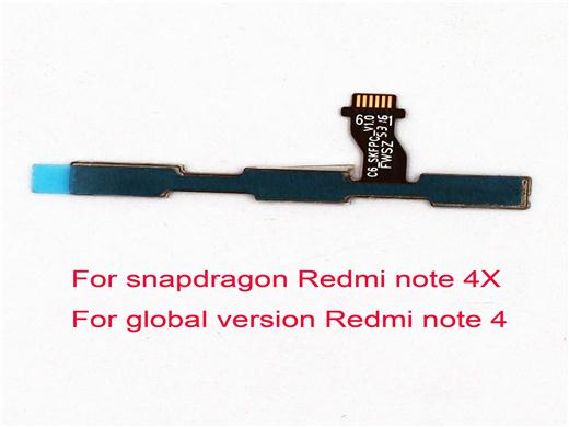 Power Mute Volume Button Port Flex for Redmi note 4x